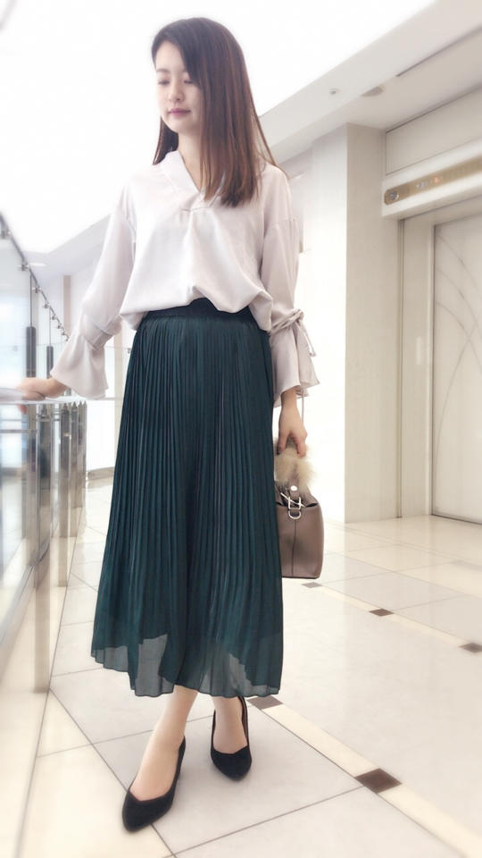 グレー×グリーンの相性抜群♡大人style!！