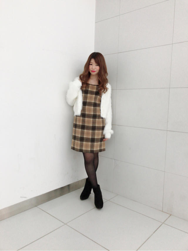 チェック柄ワンピ♡ゆき