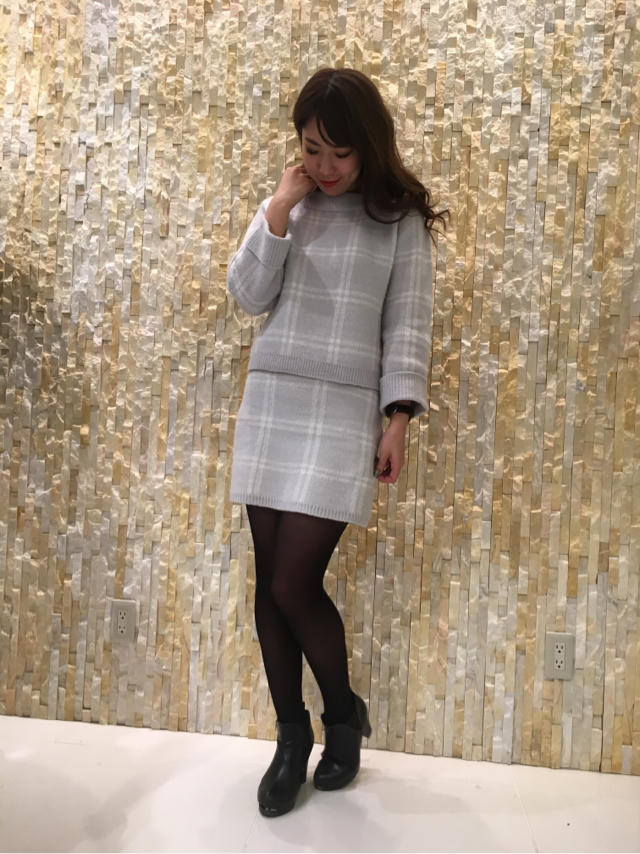 チェックニットアップ♡りっぽん