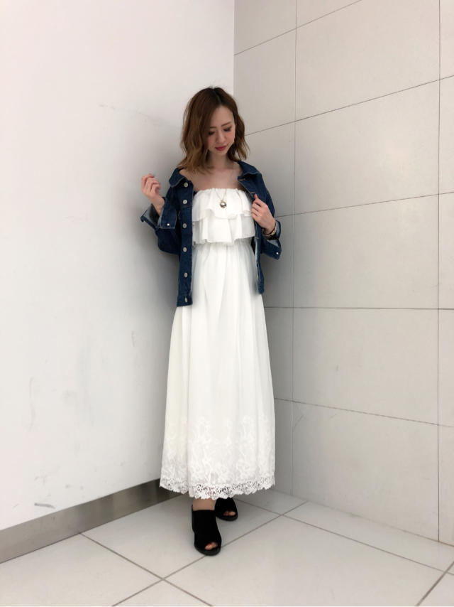 vivi掲載♡刺繍マキシワンピース♡りこ