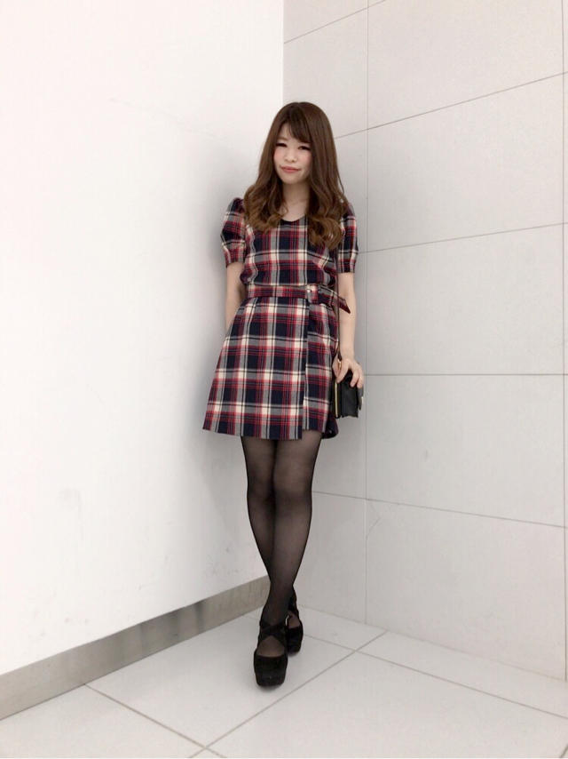 チェックワンピ♡ゆき