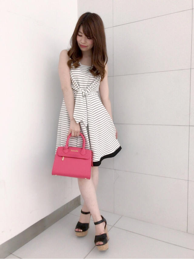 夏っぽさ満点♡ボーダーワンピ ~ゆき~