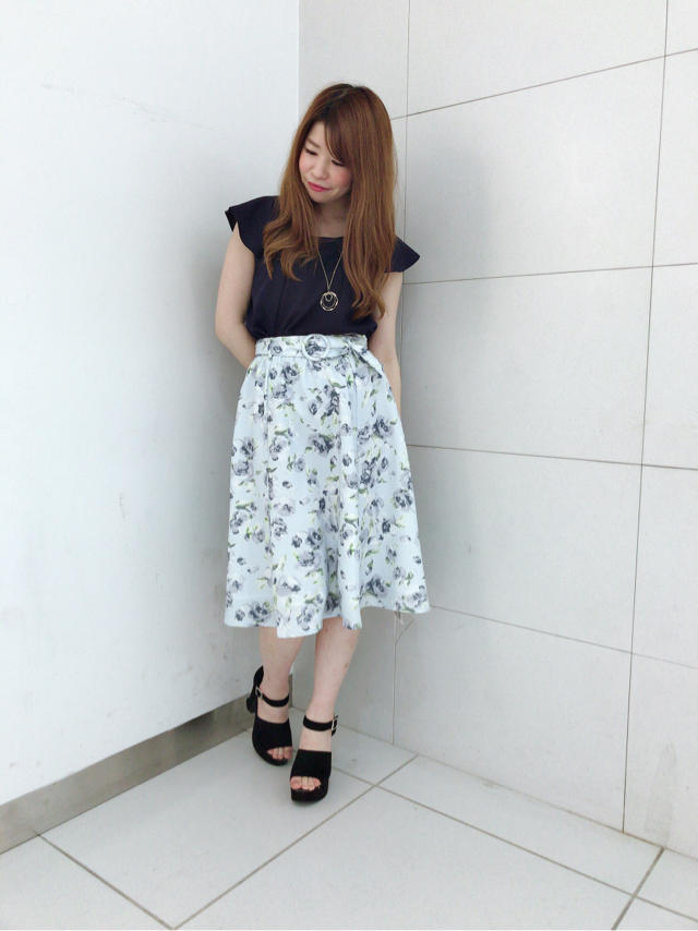 花柄スカート♡ゆき