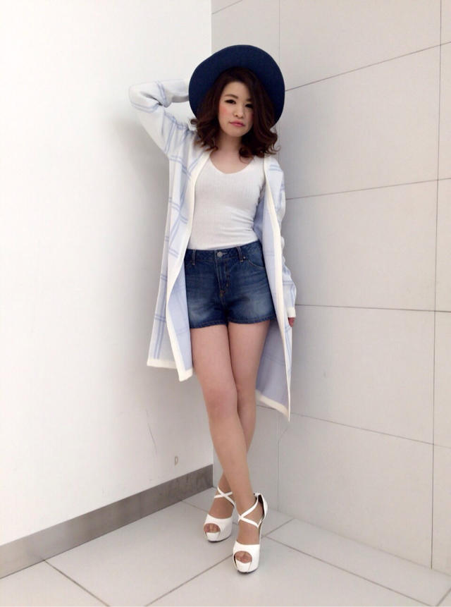 チェック柄羽織り♡着回し