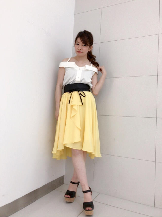 トップス×スカート×サッシュベルト♡えりつぃん