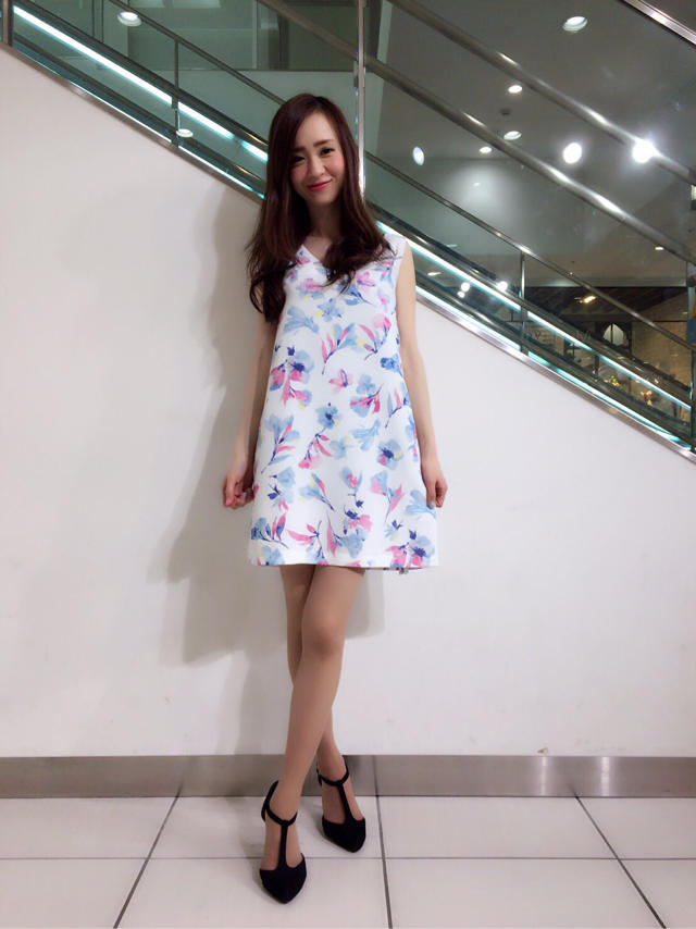 花柄♡新作ワンピース