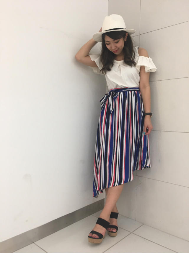 ストライプスカート♡りっぽん