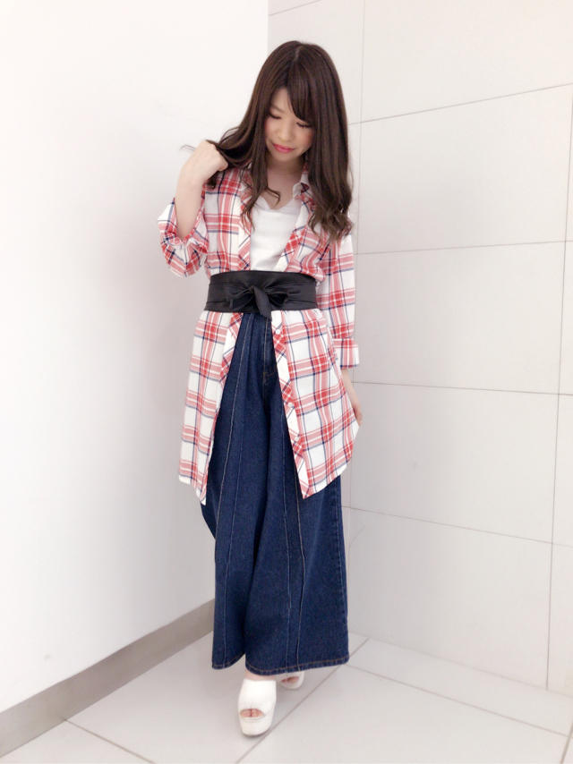 チェックシャツ！！愛犬♡ゆき
