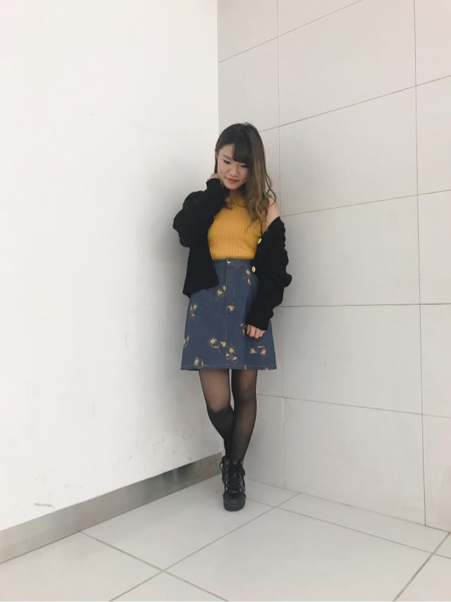 リブニットトップス♡あかり