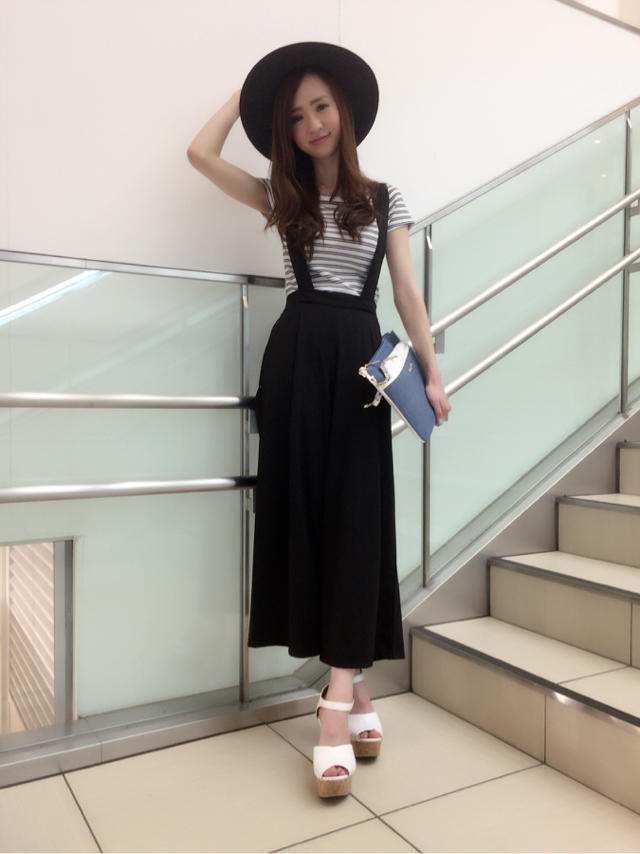 サスペンダー♡ワイドパンツ
