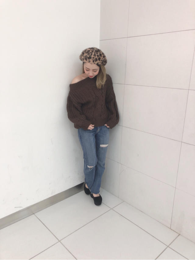 ワンショルニット♡休日♡こと