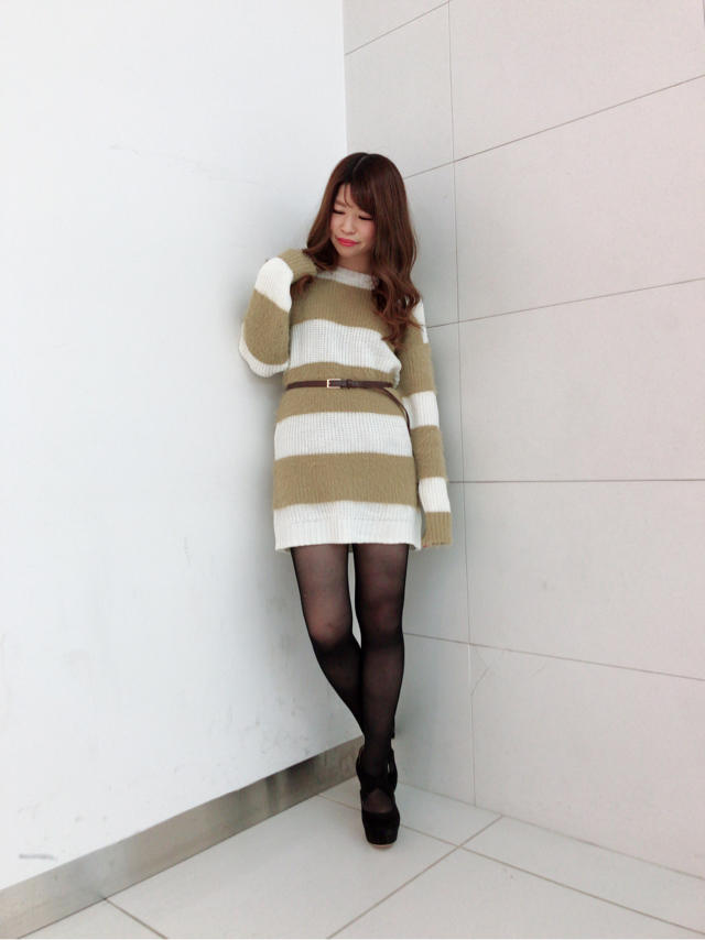人気のニットワンピ♡ゆき