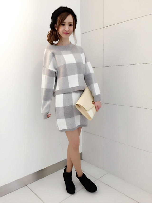 再入荷☆チェックセットアップ