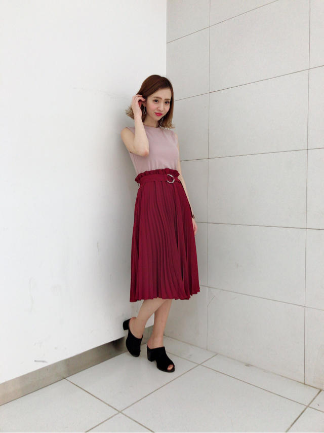☆SALE開催中☆プリーツドッキングワンピ♡えりつぃん