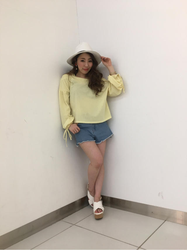 リボンオフショルトップス＊ことやん