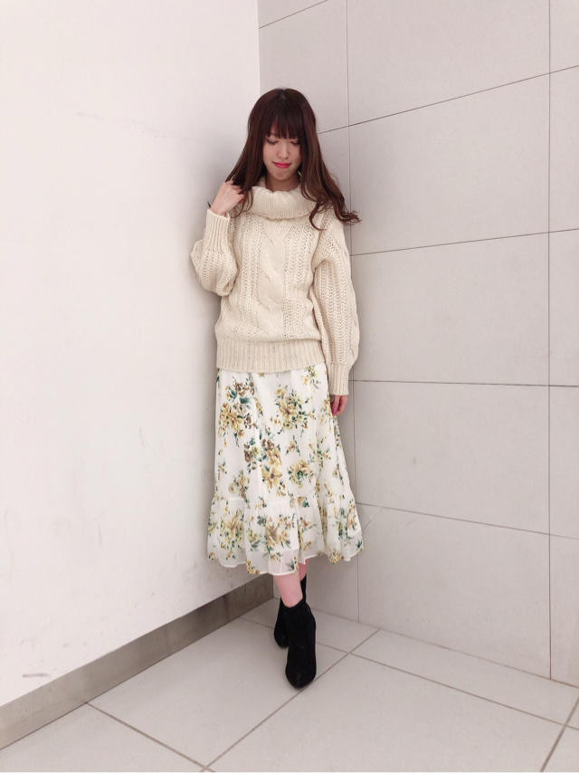 花柄スカート♡ふうか