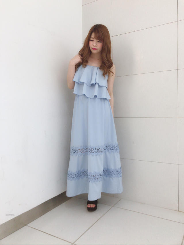 レース切替セットアップマキシ丈♡ゆき