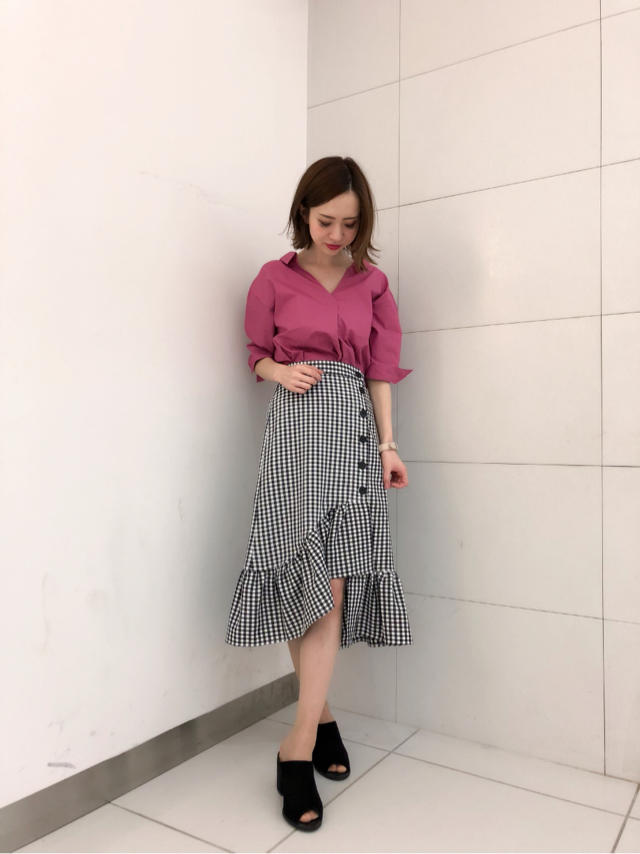 バックレーススキッパーシャツ♡りこ