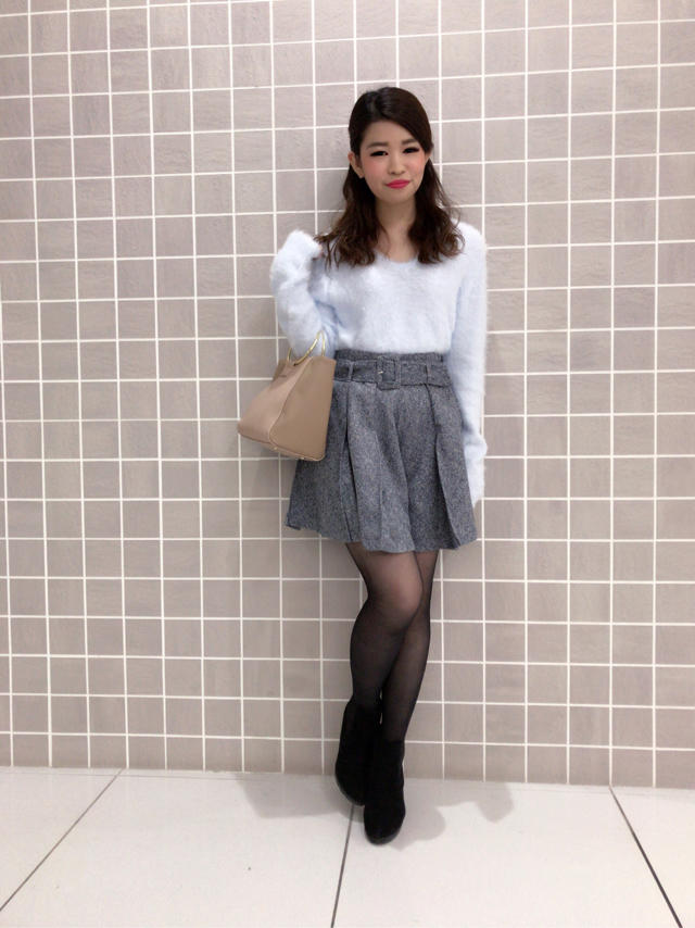 ふわふわニットコーデ♡ゆき