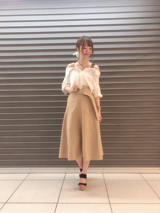 肩スカーフブラウス♡ふうか
