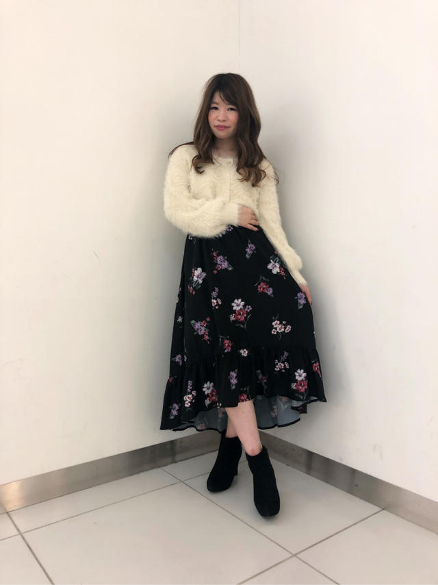 新作花柄スカート♡えりつぃん