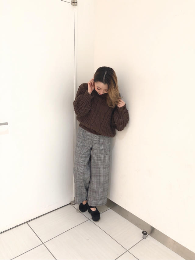 チェックパンツ♡休日♡こと