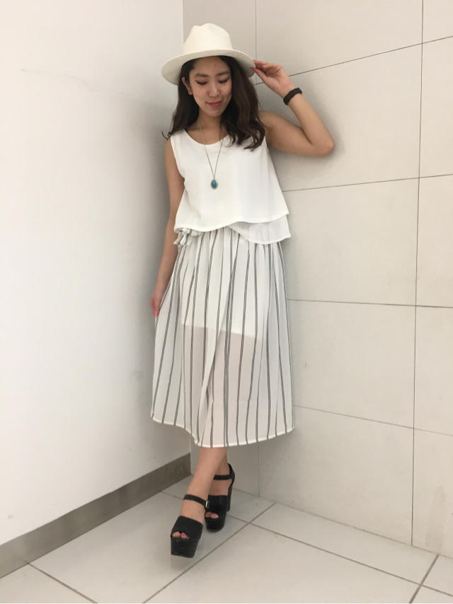 ストライプスカート♡りっぽん