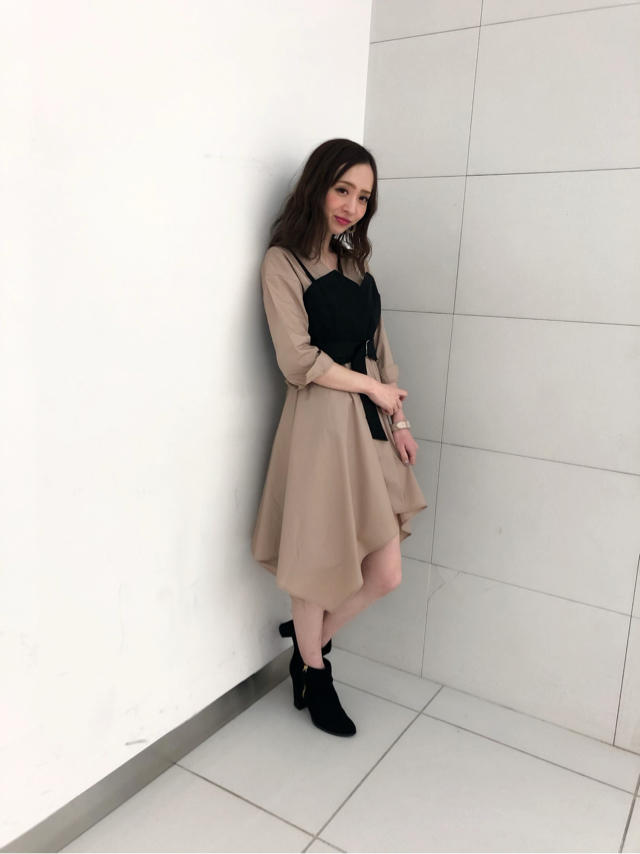 今日からS/S販売♡ビスチェ付きイレヘムワンピ♡りこ