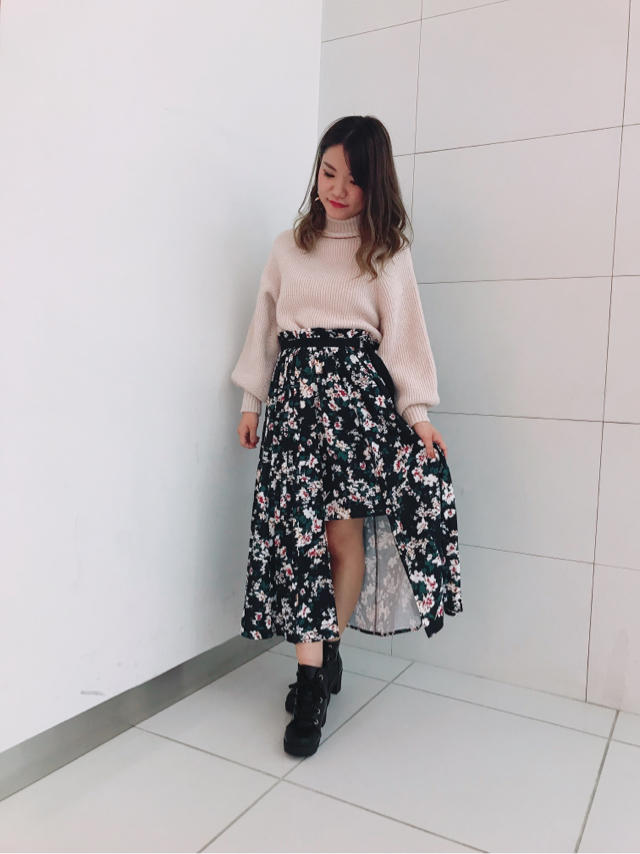 花柄スカート♡ゆき