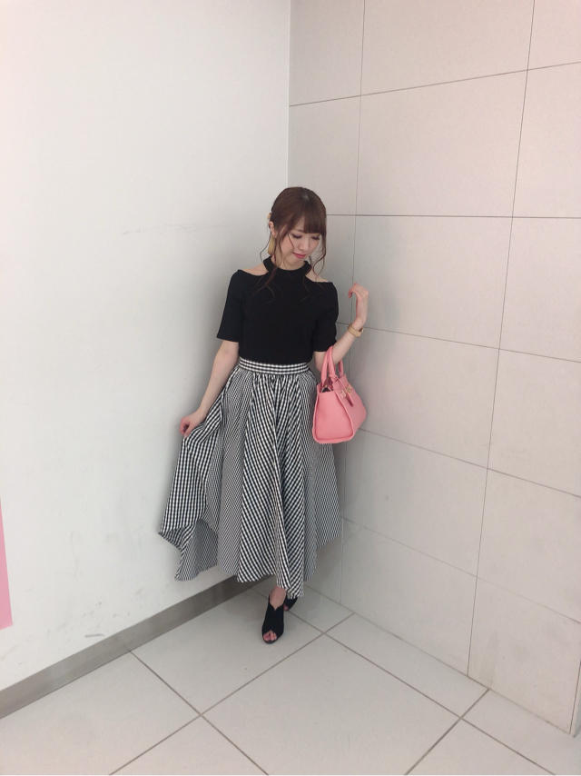 ギンガムチェック柄スカート♡ふうか