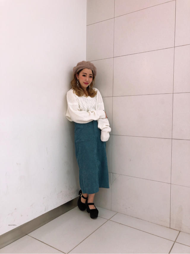 コーデュロイSK♡ネイル♡こと