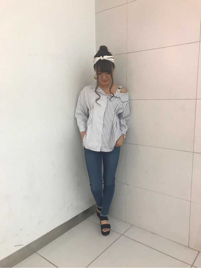バックレースアップデニム♡あかり