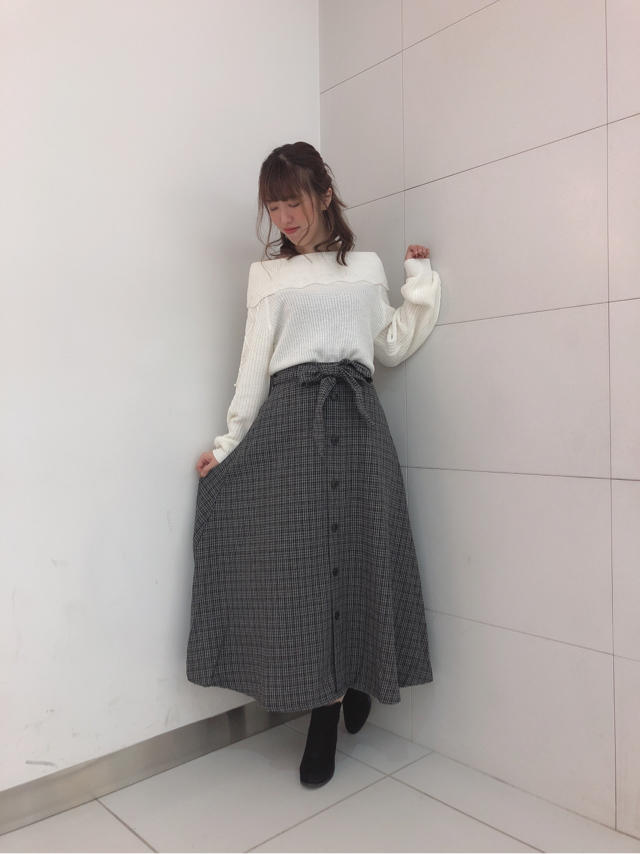 ガンクラブチェックスカート♡ふうか