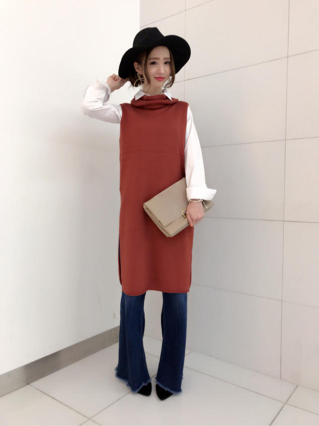 プレス掲載♡ニット×シャツset ゆき