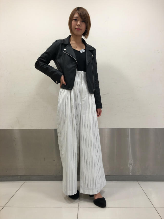 ストライプワイドパンツ♡みほ