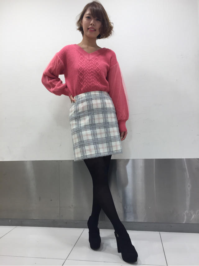 ケーブルニット♡みほ