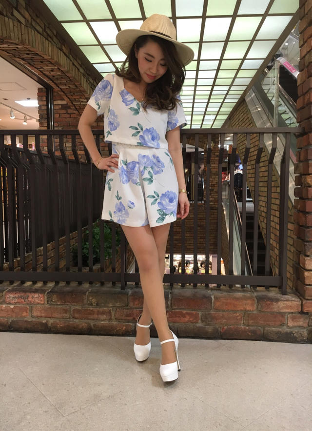 ♡花柄ロンパース♡