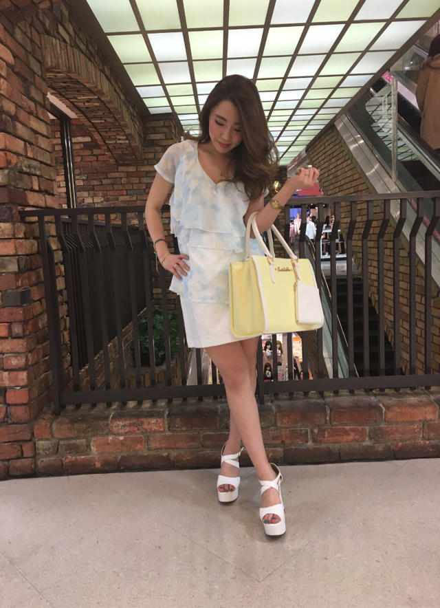ぼかし柄ティアードフリルTOPS♡ことやん