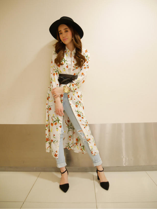ロング花柄シャツ♡なつみ