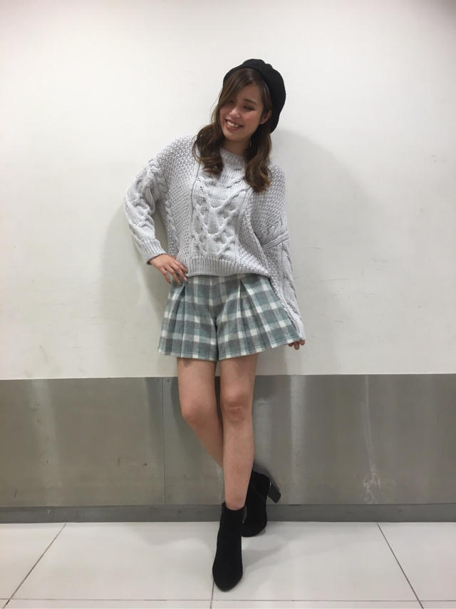 パステルケーブル編みニット♡なつみ