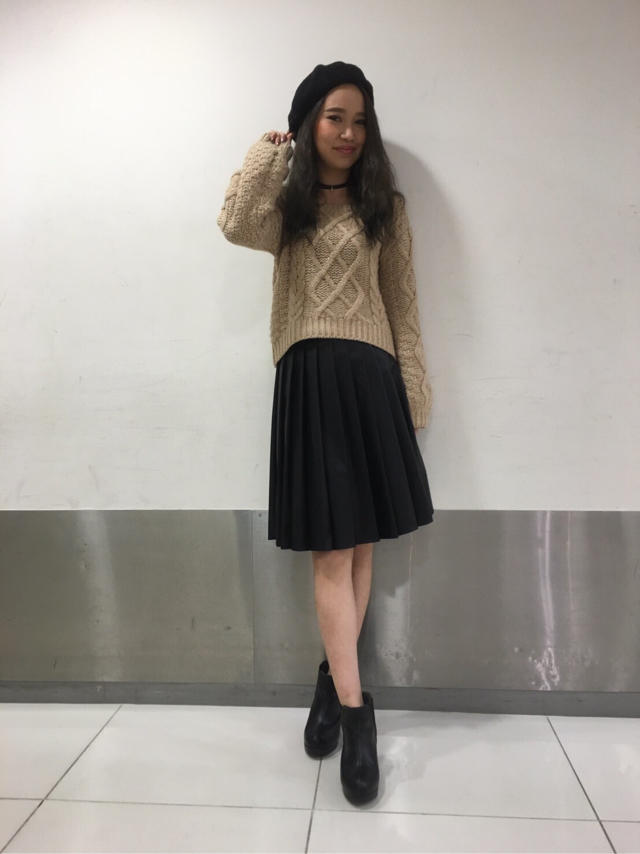 フェイクレザースカート♡あや