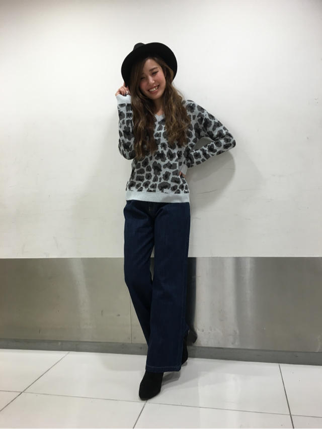レオパードニット♡