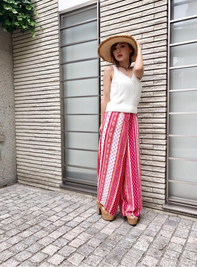 夏の日差し対策もできる！？エスニック着回しコーデ♡はな