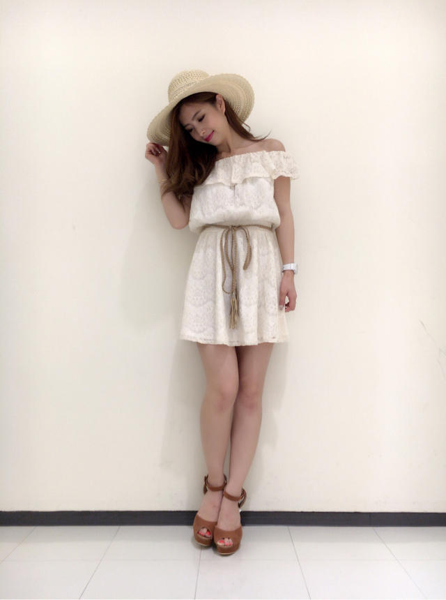 レースフリルワンピ♡みき