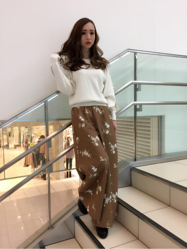 袖パールknit♡my birthday♡東京旅行♡パセオ店りこ