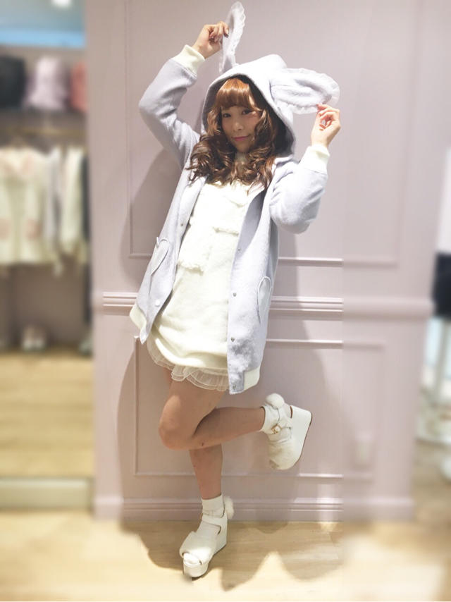 mayu♡うさ耳アウターでカジュアルコーデ♡