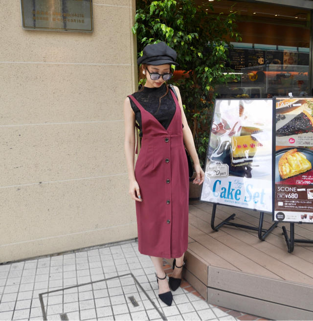 秋のジャンスカコーデ♡かなみ