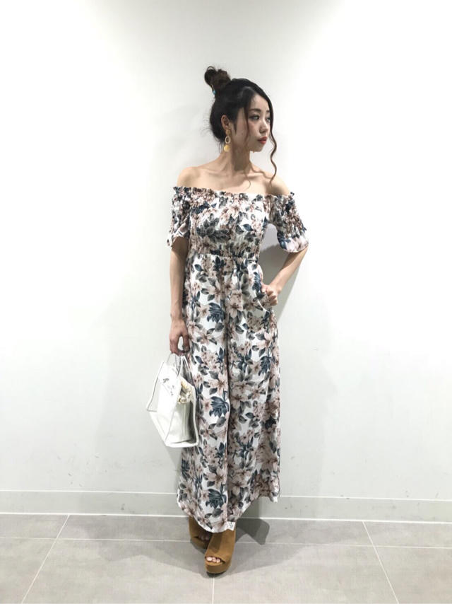 vivi掲載！花柄オフショルワンピ！