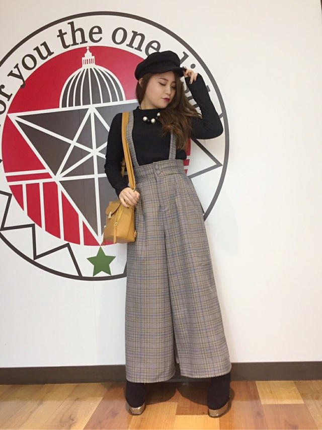 チェックワイド＆ニットset♡はるな