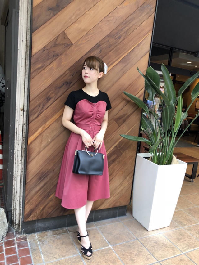 レイヤード風ワンピース♥大好きな鹿児島へ